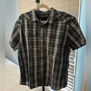 Prana Men’s Short Sleeve Shirt, XL